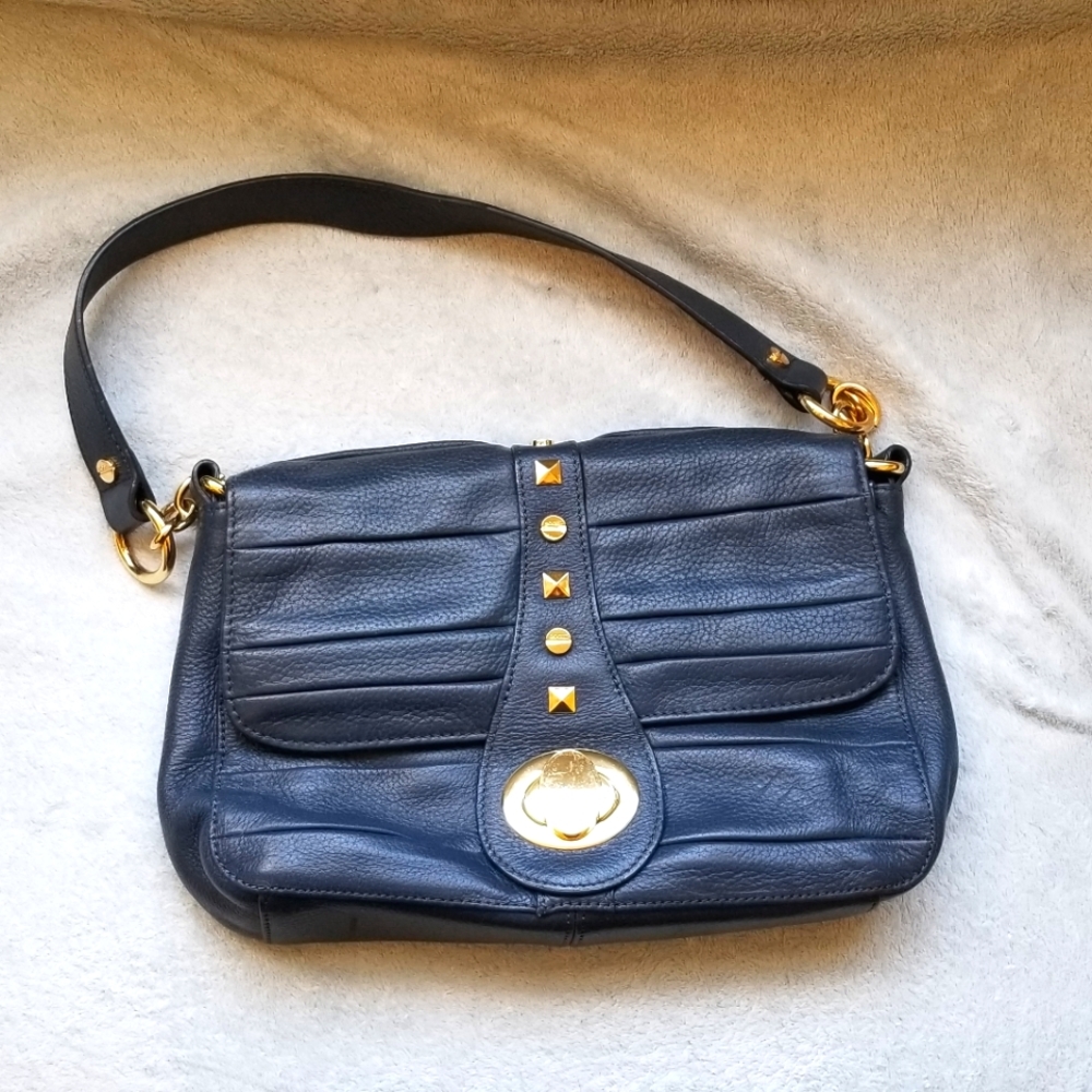 Bodhi Blue Leather Satchel